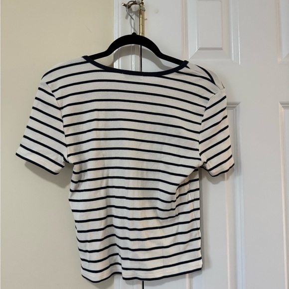 Z Supply Striped Navy and White Top - Picture 3 of 3